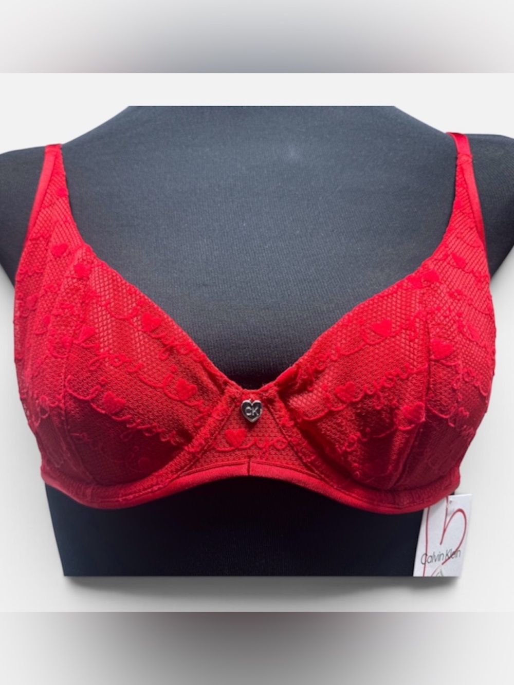 Calvin Klein I Love You Unlined Demi Balconette Bra Size 34 A